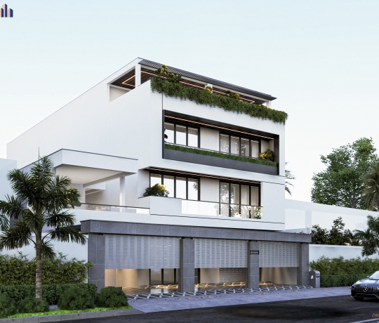 TVL CONSTRUCTION | HOÀN THÀNH THIẾT KẾ KIẾN TRÚC NHÀ SONG LẬP