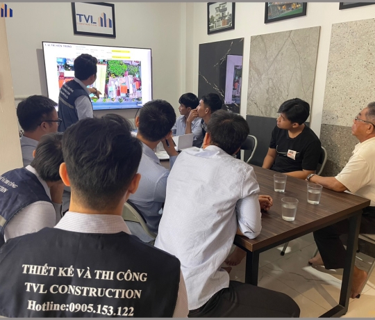 TVL CONSTRUCTION TRÌNH BÀY THIẾT KẾ VÀ TRIỂN KHAI PHƯƠNG ÁN THI CÔNG NHÀ SONG LẬP - HIỆN ĐẠI