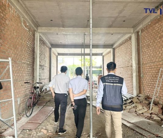 TVL CONSTRUCTION | KIỂM TRA CHẤT LƯỢNG THI CÔNG PHẦN THÔ VỚI CHỦ ĐẦU TƯ