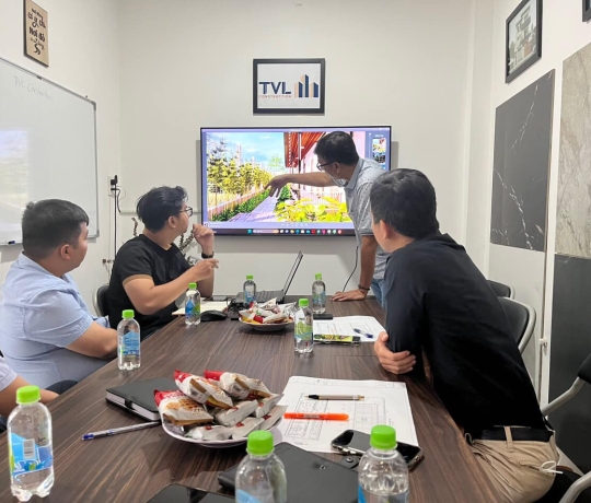 TVL CONSTRUCTION CÙNG CHỦ ĐẦU TƯ CHỐT PHƯƠNG ÁN THIẾT KẾ VÀ CHỌN MẪU VẬT LIỆU