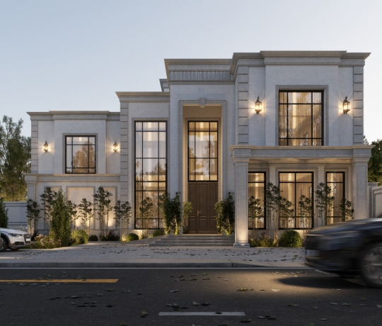 TVL CONSTRUCTION | HOÀN THÀNH THIẾT KẾ BIỆT THỰ TÂN CỔ ĐIỂN 2 TẦNG