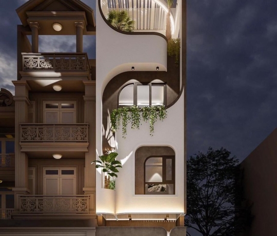 NHÀ PHỐ 4 TẦNG HIỆN ĐẠI