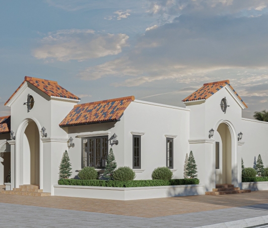 TVL CONSTRUCTION | HOÀN THÀNH THIẾT KẾ DỰ ÁN BIỆT THỰ PHONG CÁCH ĐỊA TRUNG HẢI