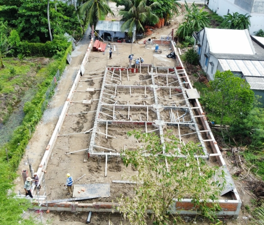 TVL CONSTRUCTION | CẬP NHẬT TIẾN ĐỘ DỰ ÁN BIỆT THỰ SÂN VƯỜN